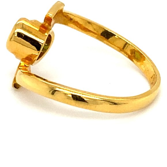 Tsavorite Garnet 1.25ct Solid 22K Gold Ring - Picture 5 of 6